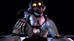  3d_(artwork) animal_genitalia animated animatronic anthro balls canine digital_media_(artwork) erection five_nights_at_freddy&#039;s fox funtime_foxy_(fnafsl) machine male mammal nude penis robot sister_location smile source_filmmaker springya video_games yellow_eyes 