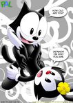  animaniacs annie-mae bbmbbf cat crossover dialog dot_warner english_text feline felix_the_cat female flower male mammal nude palcomix sex straight text unknown_artist young 