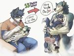  anal anthro anus baby balls before_and_after canine duo father father_and_son geppei5959 hi_res incest licking male male/male mammal nipple_lick nipples parent penis role_reversal son son_dom_sub_father tongue tongue_out young 