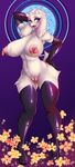  anthro artist-apprentice587 big_breasts blue_eyes blush boots boss_monster breasts caprine clothing female footwear fur goat hair hi_res high_heels horn legwear mammal nipples nude piercing pussy rubber shoes smile solo stockings thick_thighs thigh_highs toriel undertale video_games white_fur 