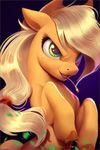  2018 applejack_(mlp) blonde_hair cowboy_hat digital_media_(artwork) earth_pony equine female feral freckles friendship_is_magic green_eyes hair hat hi_res horse imalou long_hair looking_back mammal my_little_pony pony solo stetson wheat 