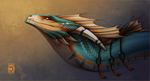  2018 blue_scales dragon feral headshot_portrait horn portrait scales scalie shinerai simple_background solo spines 