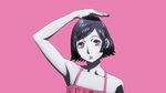  1girl camisole kokkoku screencap short_hair simple_background solo yukawa_juri 