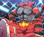  anthro anus avian barazoku better_version_at_source big_muscles bird blaziken bna_v5 chicken duo fangs feline grin incineroar invalid_background invalid_tag male male/male mammal manly muscular muscular_male nintendo nude open_mouth pok&eacute;mon pok&eacute;mon_(species) power_bottom smile sweat video_games wrestling 