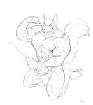  animal_genitalia animal_penis anthro balls big_penis canine canine_penis erection flexing greyscale kneeling knot male mammal monochrome muscular muscular_male nipples nude penis solo spiritraptor vein veiny_muscles veiny_penis 