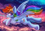  2018 anus blue_feathers cutie_mark equine eyelashes feathered_wings feathers female feral friendship_is_magic hair hi_res hooves ketty-leopardess looking_at_viewer mammal multicolored_hair multicolored_tail my_little_pony pegasus pussy rainbow_dash_(mlp) rainbow_hair rainbow_tail smile solo underhoof wings 