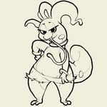  2018 2_toes 3_fingers antennae black_and_white bracelet clothing collar digital_media_(artwork) dragon eyelashes female goodra half-closed_eyes itsunknownanon jewelry long_tongue looking_at_viewer monochrome nintendo pok&eacute;mon pok&eacute;mon_(species) seductive shorts smile solo standing thick_thighs toes tongue tongue_out video_games wide_hips 