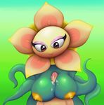  big_breasts blush breasts cum cum_on_breasts female flora_fauna huge_breasts kirby_(series) lovely_(kirby) nintendo nipples not_furry penis plant sex swizzle titfuck video_games vines 