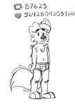  barefoot black_and_white briefs canine clothed clothing dog mammal monochrome the_truth thesepantsdontfit tinydeerguy underwear 