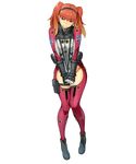 bertha_bernstein blonde_hair bodysuit eyebrows_visible_through_hair fang full_body gloves gradient_hair hairband hands_together holster long_hair looking_at_viewer multicolored_hair official_art red_hair solo strap_pull super_robot_wars super_robot_wars_x-omega thigh_holster transparent_background twintails v_arms watanabe_wataru 