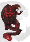  blood bone gamera gamera_(series) giant_monster glowing injury kaijuu monster scar skull tail turtle tusks yellow_eyes 