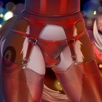  anthro bulge canine clothed clothing crossdressing faceless_male garter knight_dd male mammal solo tattoo thigh_gap underwear wide_hips 