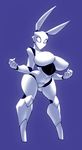  big_breasts bigdad breasts featureless_breasts featureless_crotch female hybrid lagomorph looking_at_viewer machine mammal rabbit robot solo standing wide_hips 
