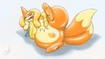  2016 3_toes absurd_res animate_inanimate anthro digital_drawing_(artwork) digital_media_(artwork) dipstick_tail floatzel hi_res inflatable living_inflatable male mammal multi_tail multicolored_tail mustelid nintendo nozzle nude open_mouth pok&eacute;mon pok&eacute;mon_(species) pool_toy rubber shiny simple_background solo stormdragonblue toes tongue tongue_out video_games white_background 