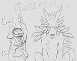  annoyed count_von_count dialogue digimon duo english_text garurumon sketch text thegreatmatsutzu 