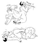  anthro ardent_(lizardsmooches) black_and_white breasts canine claws clothing comic cunnilingus dog dragon duo female female/female horn leg_warmers legwear mammal monochrome mostly_nude nude nurse nurse_uniform oral pixyl_(pixylbyte) pixylbyte sex slightly_chubby tail_sex thick_thighs tongue tongue_out torn_clothing uniform vaginal 