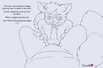  &lt;3 2017 anthro balls black_and_white blush canine chocolatekitsune claws cum cum_on_face cum_on_penis digital_drawing_(artwork) digital_media_(artwork) dog dominant_pov duo english_text erection fellatio first_person_view fox fur grey_background hair licking male male/male male_pov mammal monochrome nude open_mouth oral penis sex shiba_inu simple_background smile submissive text tongue tongue_out vlue wavefox 