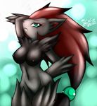  breasts furry mn_xenx nintendo pokemon red_hair zoroark 