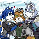  &lt;3 blush english_text fox_mccloud krystal nintendo star_fox text thegreatmatsutzu video_games wolf_o&#039;donnell 