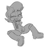  2018 anthro boots breasts chipmunk clothing female footwear fur hair hearlesssoul looking_pleasured mammal masturbation navel nipples nude open_mouth pussy pussy_juice rodent sally_acorn solo sonic_(series) vaginal vaginal_masturbation 