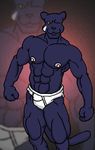  briefs clothing detailed_background male muscular nintendo one_eye_closed panther_caroso solo star_fox tighty_whities underwear video_games white_underwear wolfoxokamichan 