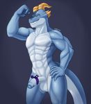  2018 abs anthro big_penis claws clothing dragon foreskin male muscular narija nude pecs penis 