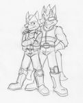  cirruskitfox duo fox_mccloud male male/male nintendo sketch star_fox video_games wolf_o&#039;donnell 