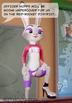  2018 3d_(artwork) anthro bikini bizymouse bra breasts camel_toe clothed clothing digital_media_(artwork) disney female flat_chested judy_hopps leggings legwear panties rubber skimpy solo spread_legs spreading swimsuit underwear zootopia 