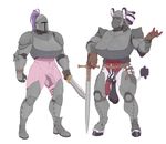  animal_genitalia animal_penis anthro armor auroror balls black_hair bubblebunnyboy delrin dickgirl equine equine_penis flaccid hair helmet hooves intersex mammal melee_weapon multicolored_hair muscular muscular_dickgirl muscular_intersex penis purple_hair saggy_balls sword tarynn weapon white_hair zebra 