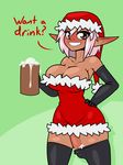  breasts christmas clothing cum_in_a_cup dickgirl elf hat holidays humanoid humanoid_penis intersex legwear limebreaker looking_at_viewer not_furry penis rubber santa_hat smile solo standing thigh_highs wide_hips 