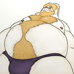  asgore_dreemurr belly big_belly body_hair boss_monster caprine chest-hair goat hairy happy_trail i-should-not-exist male mammal monster overweight overweight_male pubes undertale video_games 