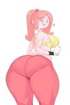  &lt;3 2018 adventure_time big_butt breasts bulumble-bee butt cartoon_network clothing female hi_res holding_cellphone jeans looking_back not_furry one_eye_closed pants princess_bubblegum side_boob thick_thighs too voluptuous wide_hips wink 