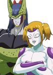  alien android cell_(dragon_ball) dragon_ball frieza muscle no_humans parody perfect_cell pipimi poptepipic popuko simple_background solo tail 