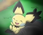  &lt;3 absurd_res charly-sparks digital_media_(artwork) electricity eyes_closed grass happy hi_res nintendo open_mouth open_smile pichu pok&eacute;mon pok&eacute;mon_(species) smile solo spiky-eared_pichu video_games 