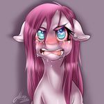  2015 blue_eyes crying earth_pony equine female feral friendship_is_magic hair hi_res horse long_hair mammal mrfatcakes my_little_pony pinkamena_(mlp) pinkie_pie_(mlp) pony solo tears teeth 