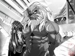  comic fantasy feline kemono lion male mammal manga muscular nipples pecs tiggon_the_great 