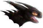  alpha_channel amber_eyes black_scales circular-saw_(artist) digital_media_(artwork) dragon headshot_portrait horn how_to_train_your_dragon night_fury open_mouth portrait scales simple_background teeth tongue transparent_background 