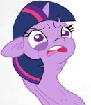  2019 equine feral friendship_is_magic hair horn mammal my_little_pony reaction_image simple_background solo tjpones twilight_sparkle_(mlp) unicorn unicorn_horn white_background 
