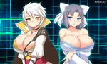  2girls artist_request breasts huge_breasts miyabi_(senran_kagura) multiple_girls senran_kagura senran_kagura_(series) yumi_(senran_kagura) 