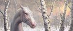  2018 alaiaorax ambiguous_gender day detailed_background digital_media_(artwork) equine eyeless feral horse mammal outside solo tree 