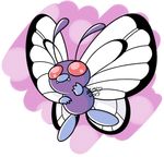  2017 alpha_channel antennae arthropod butterfree cute_fangs digital_drawing_(artwork) digital_media_(artwork) halabaluu hi_res insect insect_wings nintendo pok&eacute;mon pok&eacute;mon_(species) purple_body red_eyes signature simple_background solo transparent_background video_games white_wings wings 