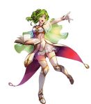 armor bangs book boots breasts cape capelet dress elbow_gloves fire_emblem fire_emblem:_seima_no_kouseki fire_emblem_heroes full_body gloves green_eyes green_hair highres holding holding_book jewelry konfuzikokon l'arachel long_hair looking_away medium_breasts official_art open_book open_mouth shoulder_armor shoulder_pads solo thigh_boots thighhighs transparent_background turtleneck white_gloves zettai_ryouiki 