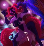  2018 anthro blush breast_grab breasts canine cum cum_in_pussy cum_inside digo_marrallang dreamkeepers duo feathers female from_behind_(disambiguation) hair hand_on_breast karo_(dreamkeepers) male male/female mammal nipples nude open_mouth penetration pussy raised_leg red_hair sex standing sweat vaginal vaginal_penetration whitephox 