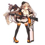  :o ahoge armpit_crease bag bangs belt black_hat black_legwear blush body_writing breasts buckle character_name cleavage commentary cross cross_necklace elbow_rest floating_hair full_body girls_frontline gun hair_between_eyes hair_ornament hairclip hanging_breasts hat high_heels holding holding_gun holding_weapon ithaca_m37 ithaca_m37_(girls_frontline) jacket jewelry large_breasts long_hair looking_at_viewer necklace off_shoulder official_art open_clothes open_jacket open_mouth paw_print_pattern platform_footwear platform_heels pleated_skirt pump_action rain_lan red_eyes shield shotgun shotgun_shells sidelocks skirt solo standing strap stuffed_animal stuffed_toy teddy_bear thighhighs unzipped weapon zipper zipper_pull_tab 