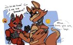  2015 adventure_nightmare_foxy_(fnaf) angry animatronic anthro canine dialogue english_text eye_patch eyewear five_nights_at_freddy&#039;s five_nights_at_freddy&#039;s_4 fox foxy_(fnaf) fur hook machine mammal nightmare_foxy_(fnaf) robot sharp_teeth simple_background teeth text unknown_artist video_games 