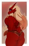  2018 absurd_res anthro arnachy avian back_boob big_breasts big_butt biped blaziken blue_eyes border breasts butt clothed clothing digital_media_(artwork) eyeshadow feathers female fire hair hi_res long_hair looking_at_viewer looking_back makeup neck_tuft nintendo outside_border panties pink_background pok&eacute;mon pok&eacute;mon_(species) portrait rear_view red_feathers red_tail short_tail simple_background small_tail smile solo standing tan_hair thick_thighs three-quarter_portrait topless tuft underwear video_games white_border 