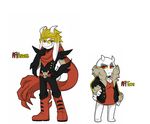  alterfell alternate_universe altertale anthro asgore_(underfell) asgore_dreemurr boots boss_monster breasts caprine cleavage clothed clothing duo female footwear friisans fur gloves goat hoodie male mammal scarf simple_background toriel toriel_(underfell) underfell undertale video_games white_background white_fur 