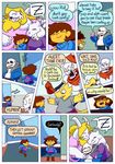  alphys ambiguous_gender animated_skeleton asgore_dreemurr beard bone boss_monster caprine comic dialogue drooling english_text facial_hair female fur goat hi_res horn human humanoid humor lizard long_ears male mammal papyrus_(undertale) plumfsh protagonist_(undertale) reptile saliva sans_(undertale) scalie skeleton sleeping text toriel undead undertale video_games white_fur 