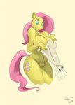  angel_(mlp) deersun fluttershy_(mlp) friendship_is_magic my_little_pony towel voluptous 