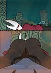  ambiguous_gender arthropod blush cape clothing empty_eyes female hollow_knight hollow_knight_(species) hornet_(hollow_knight) insect pussy pussy_juice video_games zexar7 